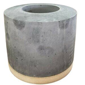 Flikrfire Personal Fire Pit Cement Almond Base Portable Heater Fireplace Flikr